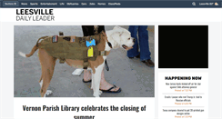 Desktop Screenshot of leesvilledailyleader.com